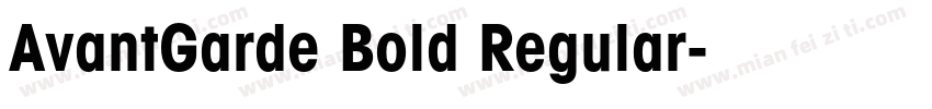AvantGarde Bold Regular字体转换